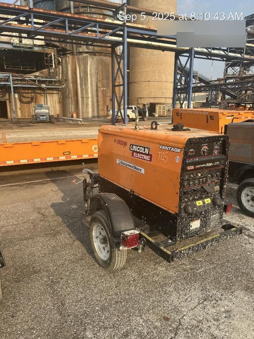 2021 Lincoln Electric Vantage 322 Vantage 322 Ready Pak 3 w/ Decals, ORANGE (includes trailer, cable rack, fender light kit) NO Telematics