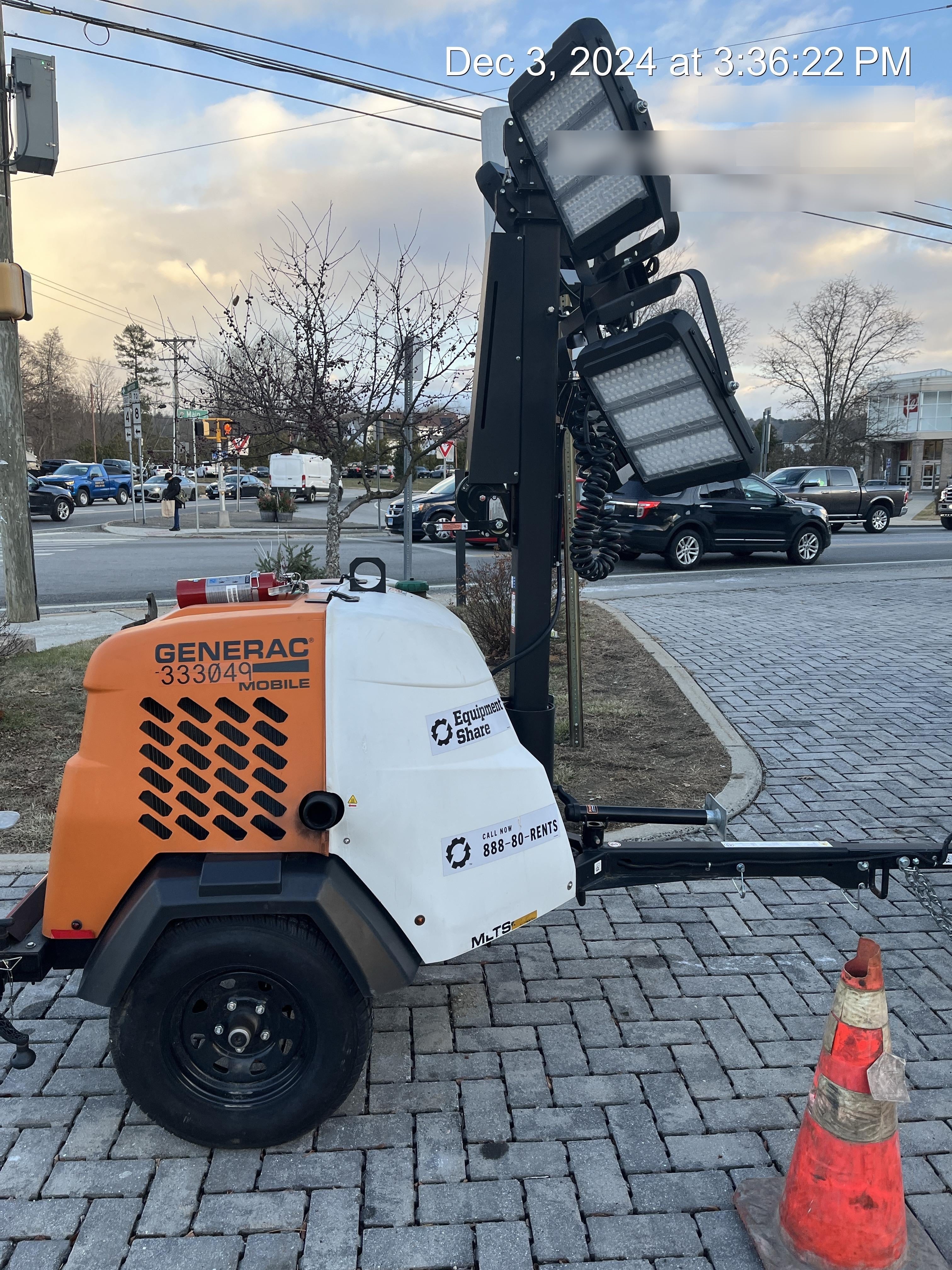 2023 Generac MLT2 Diesel, Flex Switch 120V Input, Powerzone Controller, (4) 320W LED Lights, 4kW Generator, 39.9 Gal Fuel Tank, 2" Ball, T3