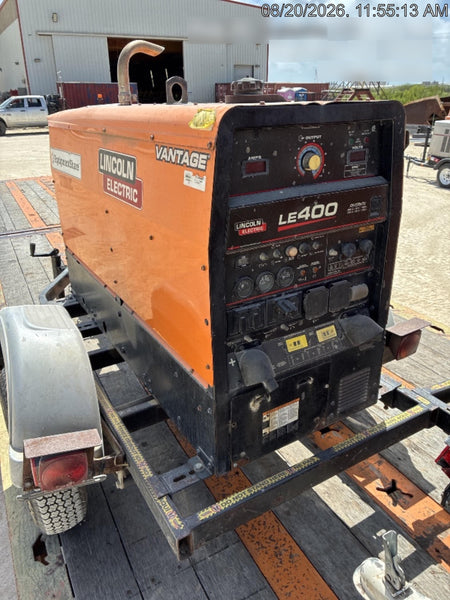 2022 Lincoln Electric LE400 Kubota V1505, Trlr, Cable Rack, Light Kit, ES Decals, T3