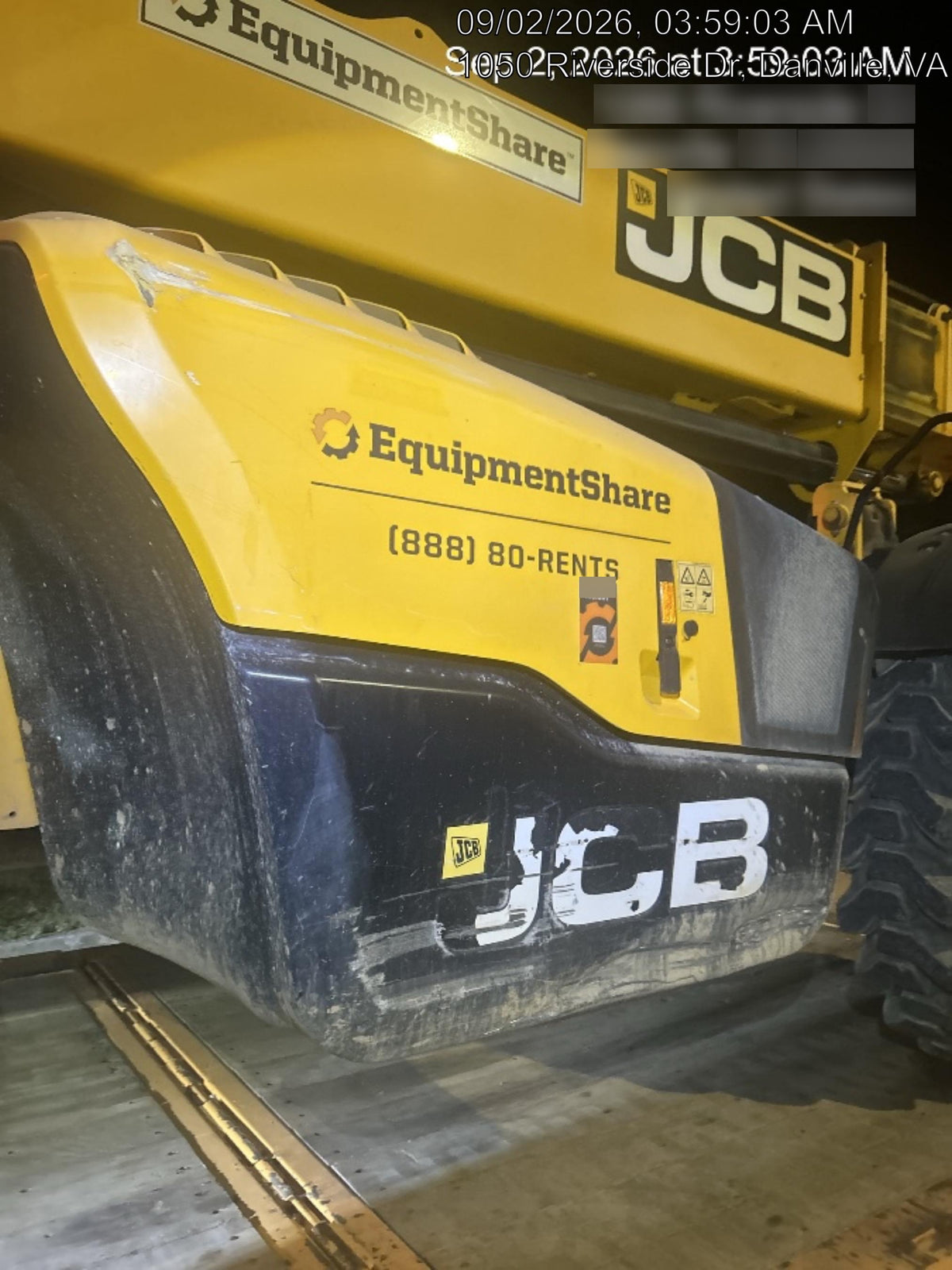 2020 JCB 512-56 Canopy, 74Hp, Solid Tires, Work Lights, Beacon, Aux Hydraulics, Back up Alarm, Lifting Eye, ES Decals