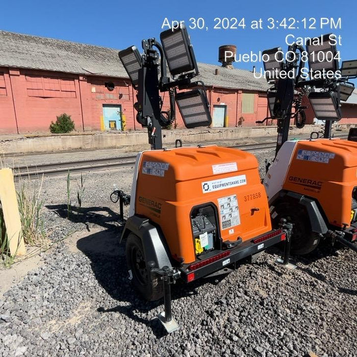 2023 Generac MLT2 Diesel, Flex Switch 120V Input, Powerzone Controller, 
(4) 320W LED Lights, 4kW Generator, 39.9 Gal Fuel Tank, 2" Ball, T3