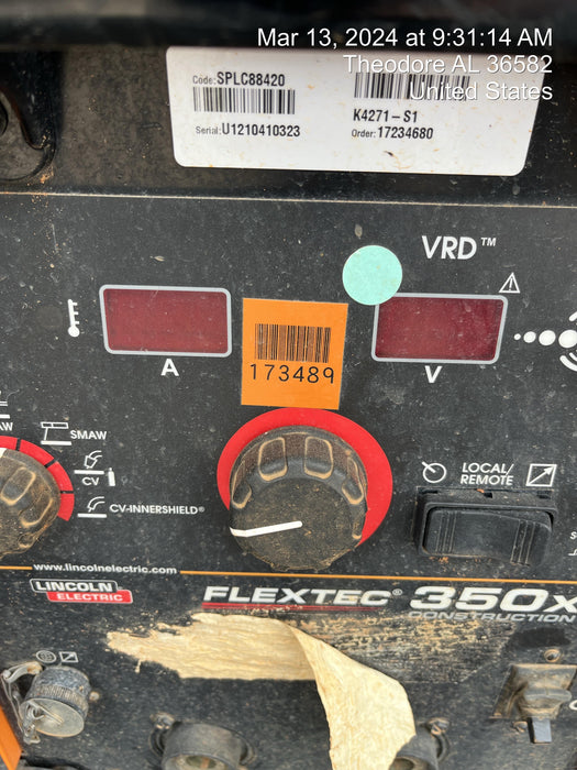 2021 LINCOLN ELECTRIC FLEXTEC 350X