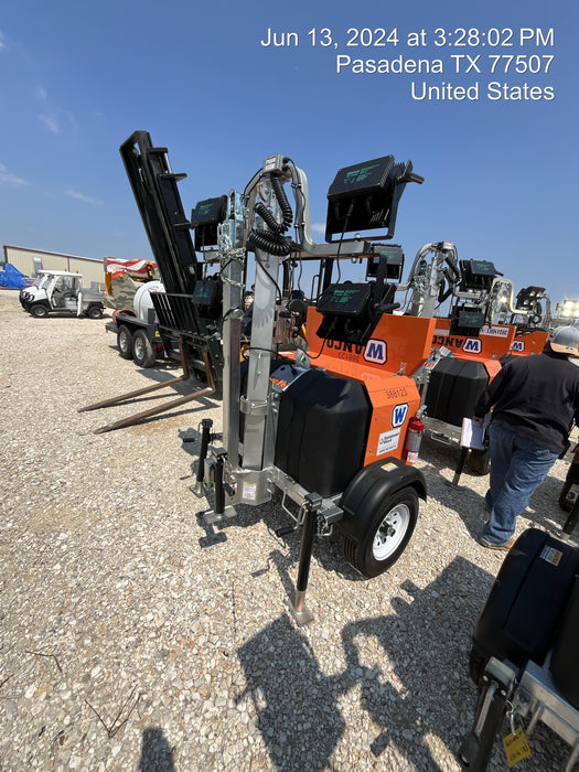 2024 Wanco WLTT-4MM4K Diesel, Deep Sea Controller, Shore Power Plug, Auto Start, (4) 350W LED Floodlights, 4kW Generator, 60 Gal Fuel Tank, 2" Ball, T3