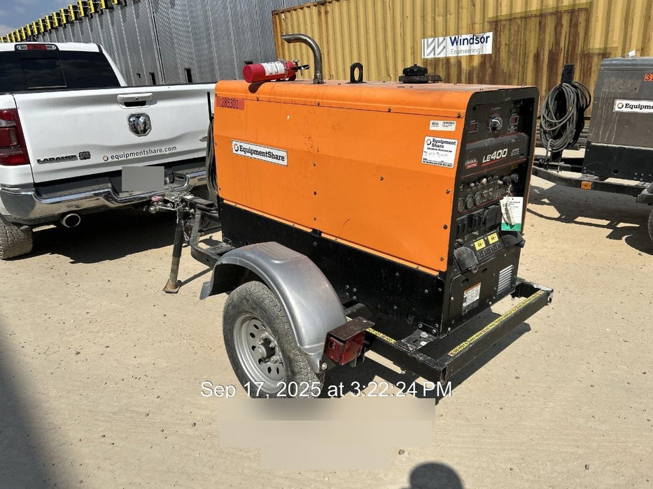 2022 Lincoln Electric LE400 Kubota V1505, Trlr, Cable Rack, Light Kit, ES Decals, T3