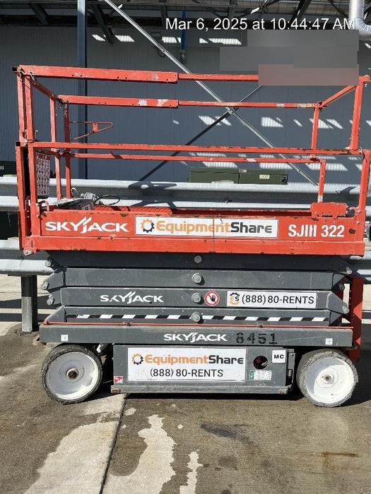 2018 Skyjack SJIII-3226 Skyjack SJIII3226 Scissor Lift w/Trojan Batteries