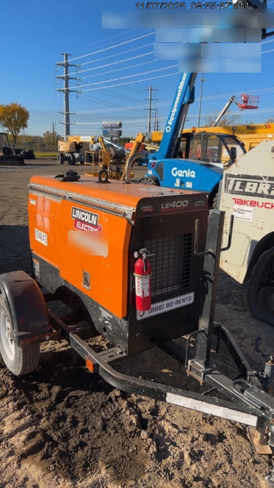 2023 Lincoln Electric LE400 Kubota V1505, Trlr, Cable Rack, Light Kit, ES Decals, T3