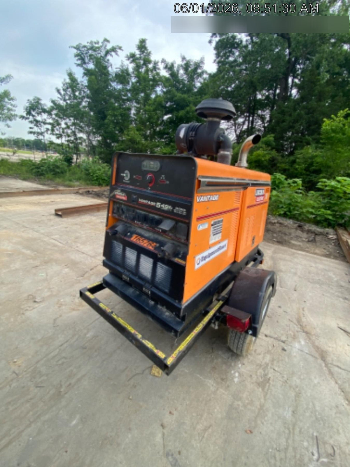 2021 Lincoln Electric Vantage 549X Ready Pak 3, ORANGE (includes trailer, cable rack, fender light kit)
