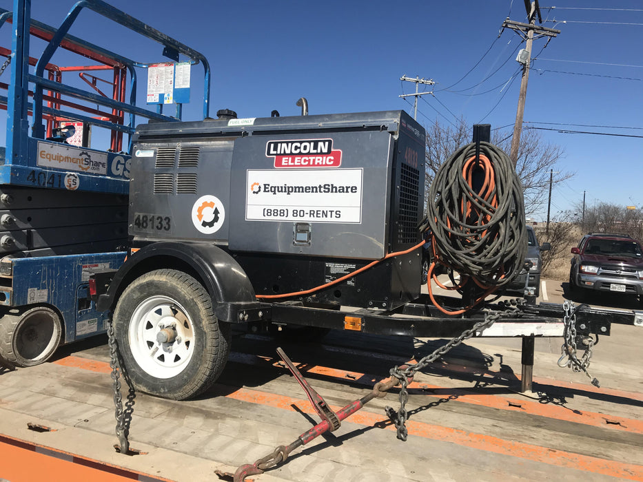 2019 Lincoln Electric Vantage 322 Ready-Pak 3, Two Wheel Trailer, Fender and Light Kit, Cable Rack