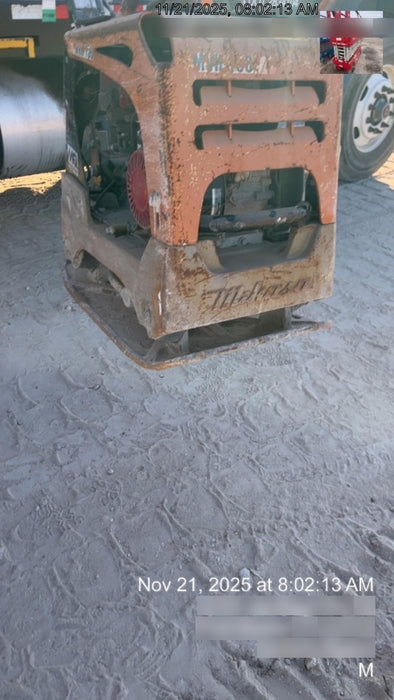 2022 Multiquip MVH158 Honda GX200, 17" Plate, Gas