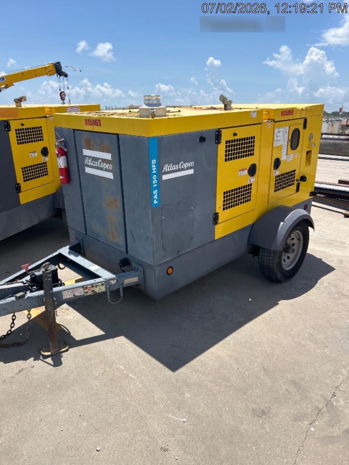 2020 ATLAS COPCO PAS 150 HF CS Enclosed