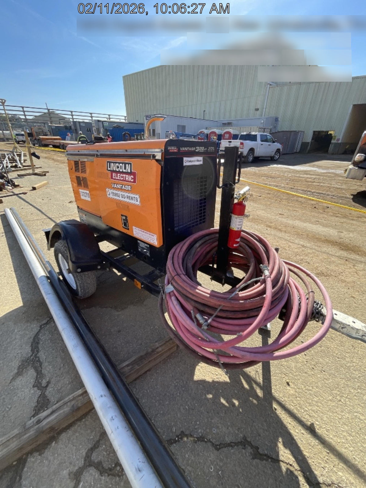 2021 Lincoln Electric Vantage 322 Vantage 322 Ready Pak 3 w/ Decals, ORANGE (includes trailer, cable rack, fender light kit) NO Telematics