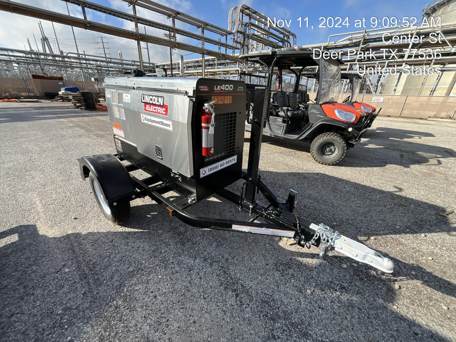 2024 Lincoln Electric LE400 Kubota V1505, Trlr, Cable Rack, Light Kit, ES Decals, T3