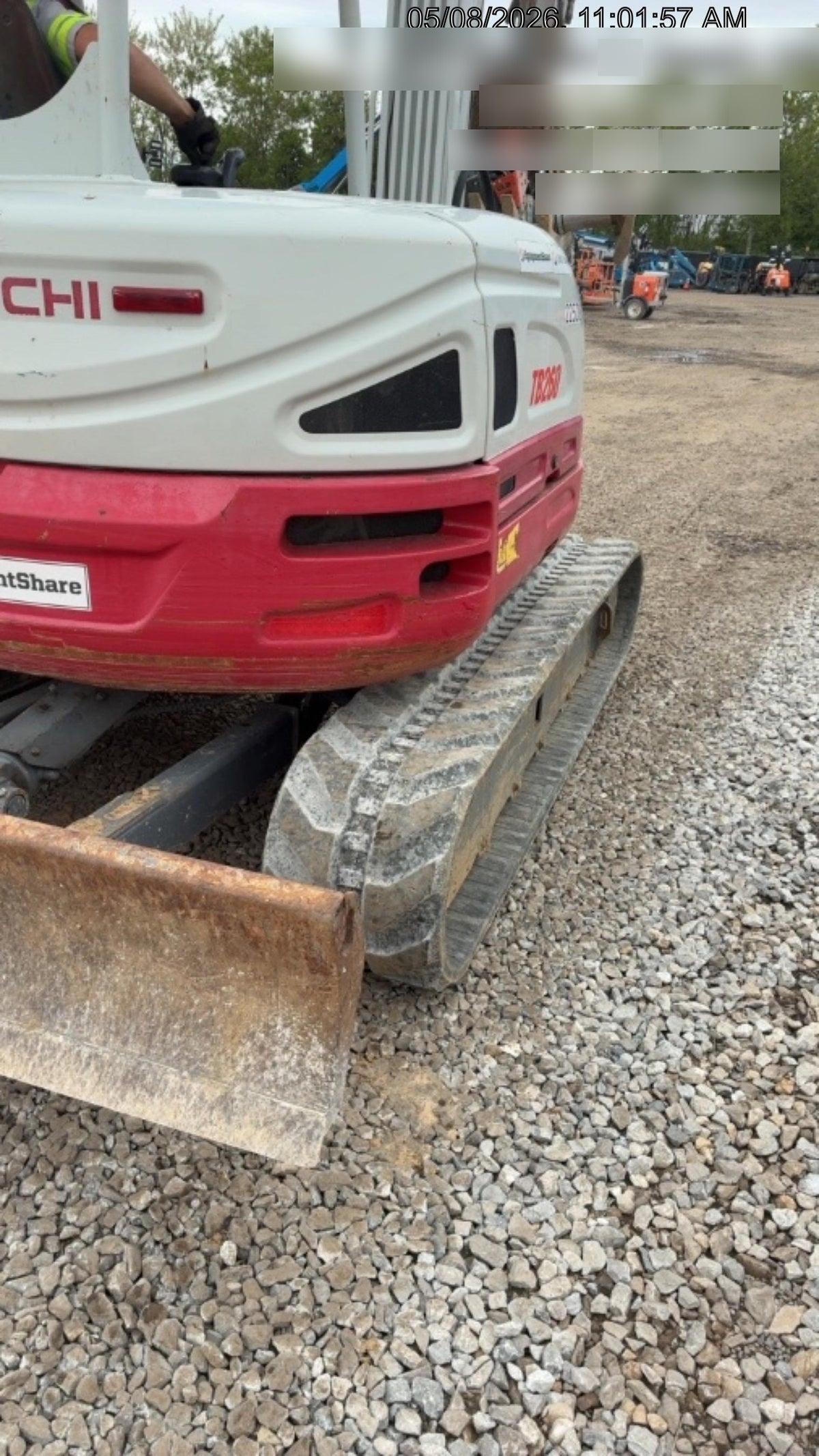 2019 Takeuchi TB260 Takeuchi TB260 Canopy w/Rubber Tracks, Auxiliary Hydraulics, Standard Blade, Manual QC