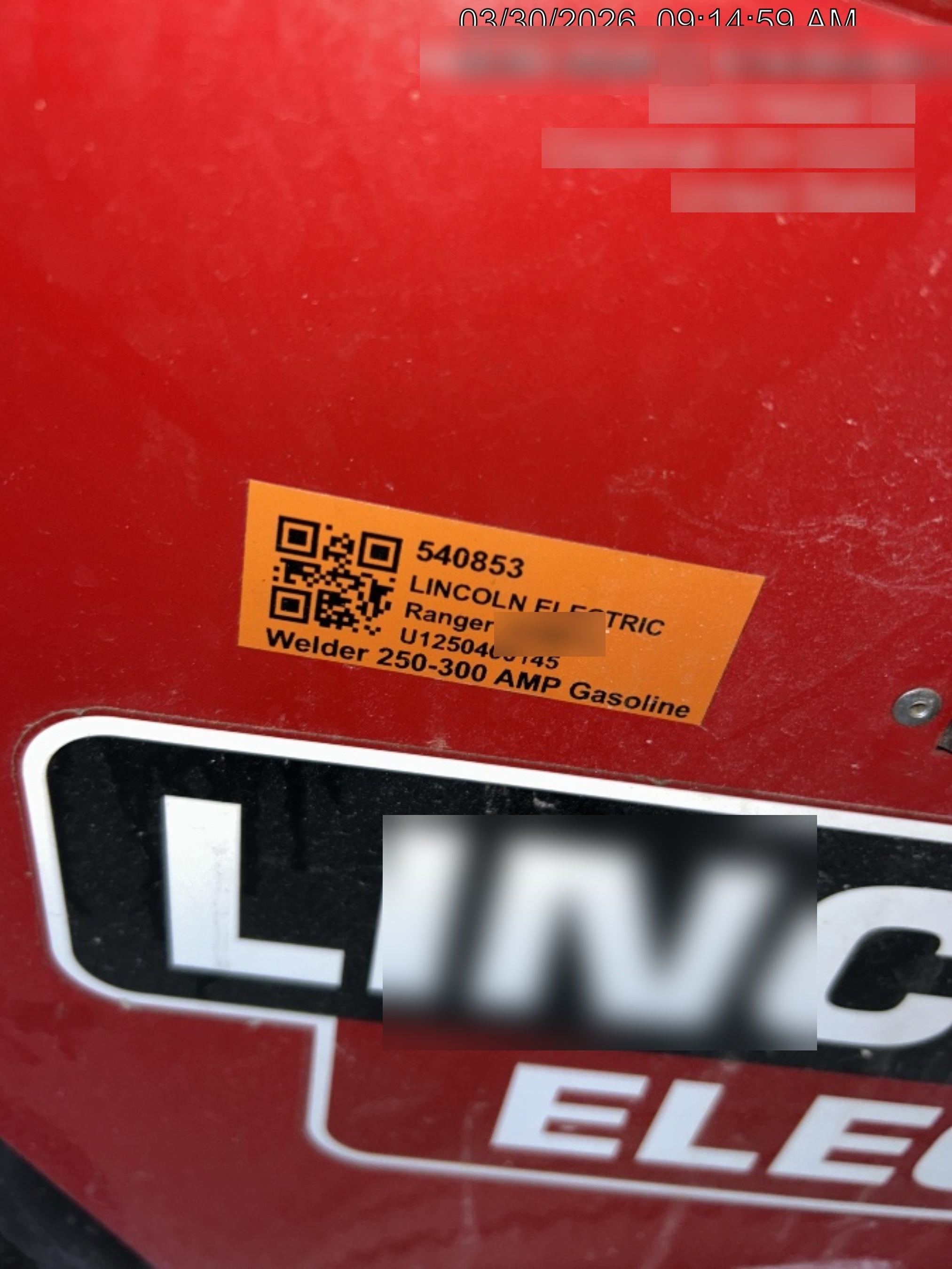 2025 LINCOLN ELECTRIC Ranger 260MPX