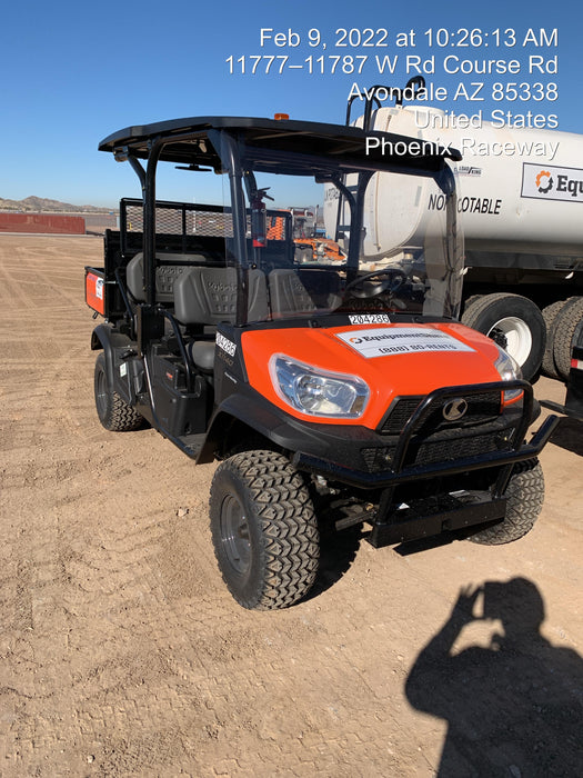 2022 Kubota RTV-X1140W-H Plastic Canopy, Windshield Acrylic Clear, LED Strobe Light, Wire Harness Kit, Back up Alarm