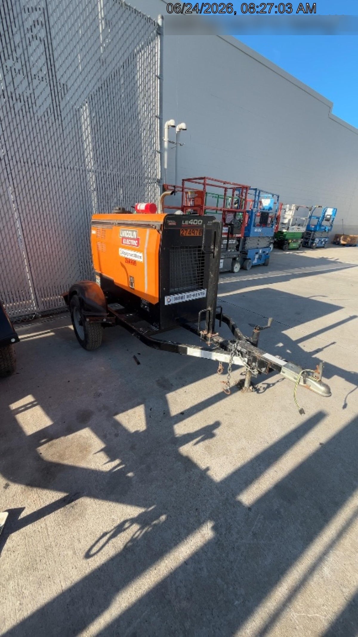 2022 Lincoln Electric LE400 Kubota V1505, Trlr, Cable Rack, Light Kit, ES Decals, T3