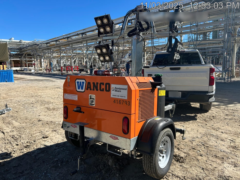 2024 Wanco WLTT-4MM4K Diesel, Deep Sea Controller, Shore Power Plug, Auto Start, (4) 350W LED Floodlights, 4kW Generator, 60 Gal Fuel Tank, 2" Ball, T3