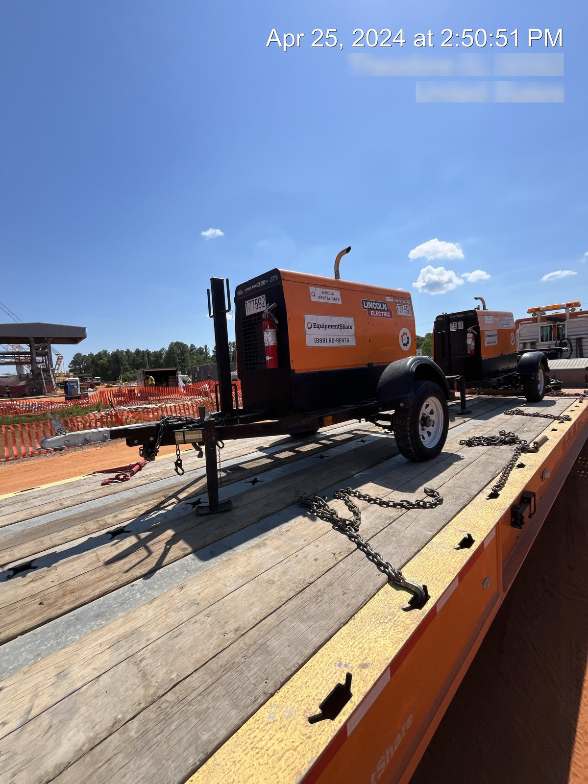 2021 Lincoln Electric Vantage 322 Vantage 322 Ready Pak 3 w/ Decals, ORANGE (includes trailer, cable rack, fender light kit) NO Telematics