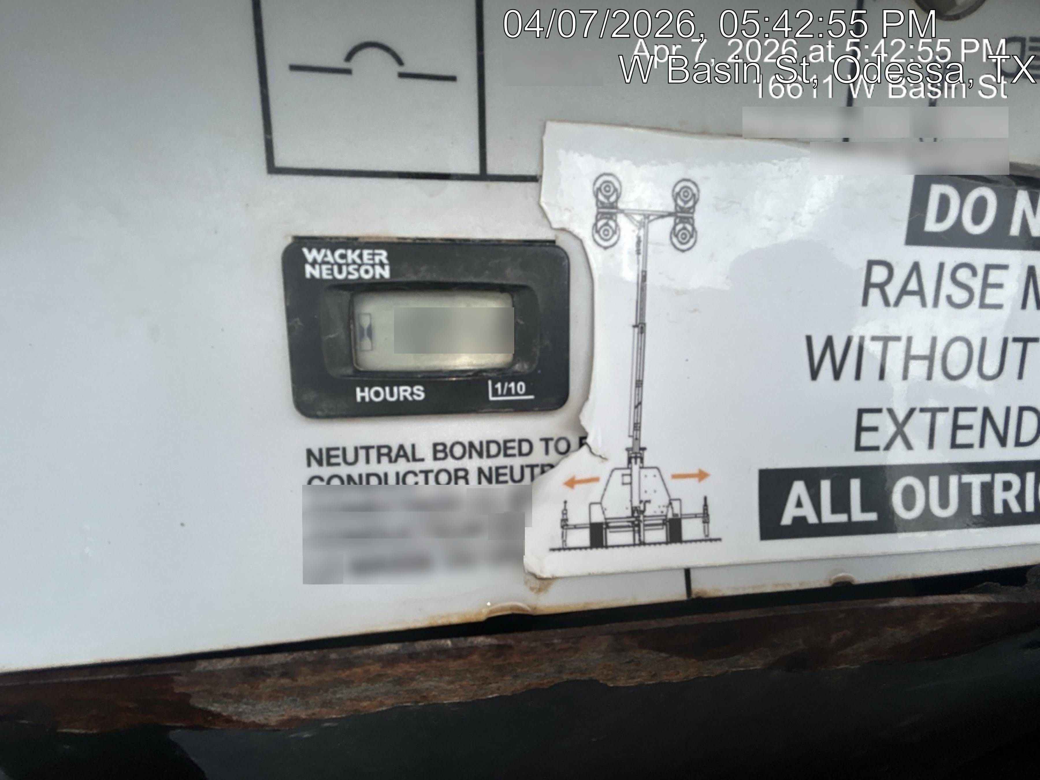 Wacker Neuson LTV6K-MH Wacker Neuson LTV6K Towable Light Tower
