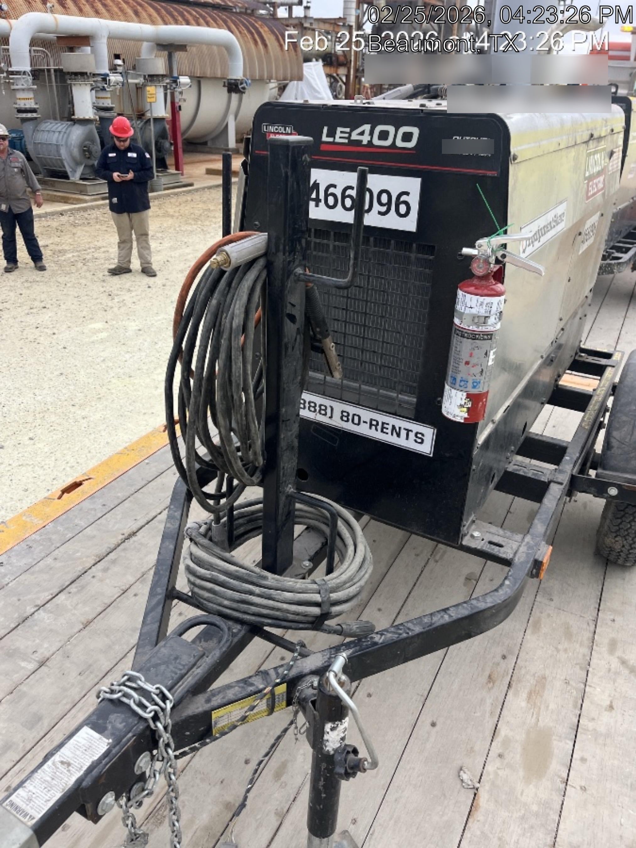 2024 Lincoln Electric LE400 Kubota V1505, Trlr, Cable Rack, Light Kit, ES Decals, T3