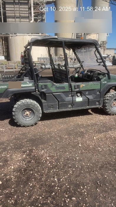 2019 Kawasaki Mule PRO-DXT Standard Options, Backup Alarm, Beacon, Plastic Hard Top, Poly Windshield, Horn Kit