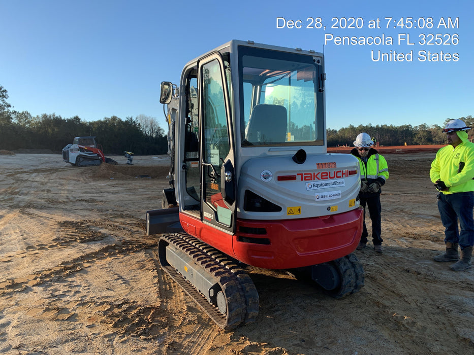 2020 Takeuchi TB-235-2CR Cab/Heat/Air, Rubber Tracks, Manual TAG QC