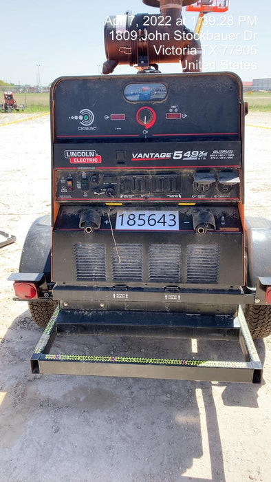 2021 Lincoln Electric Vantage 549X Ready Pak 3, ORANGE (includes trailer, cable rack, fender light kit)