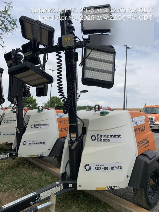 2023 Generac MLT2 Diesel, Flex Switch 120V Input, Powerzone Controller, (4) 320W LED Lights, 4kW Generator, 39.9 Gal Fuel Tank, 2" Ball, T3