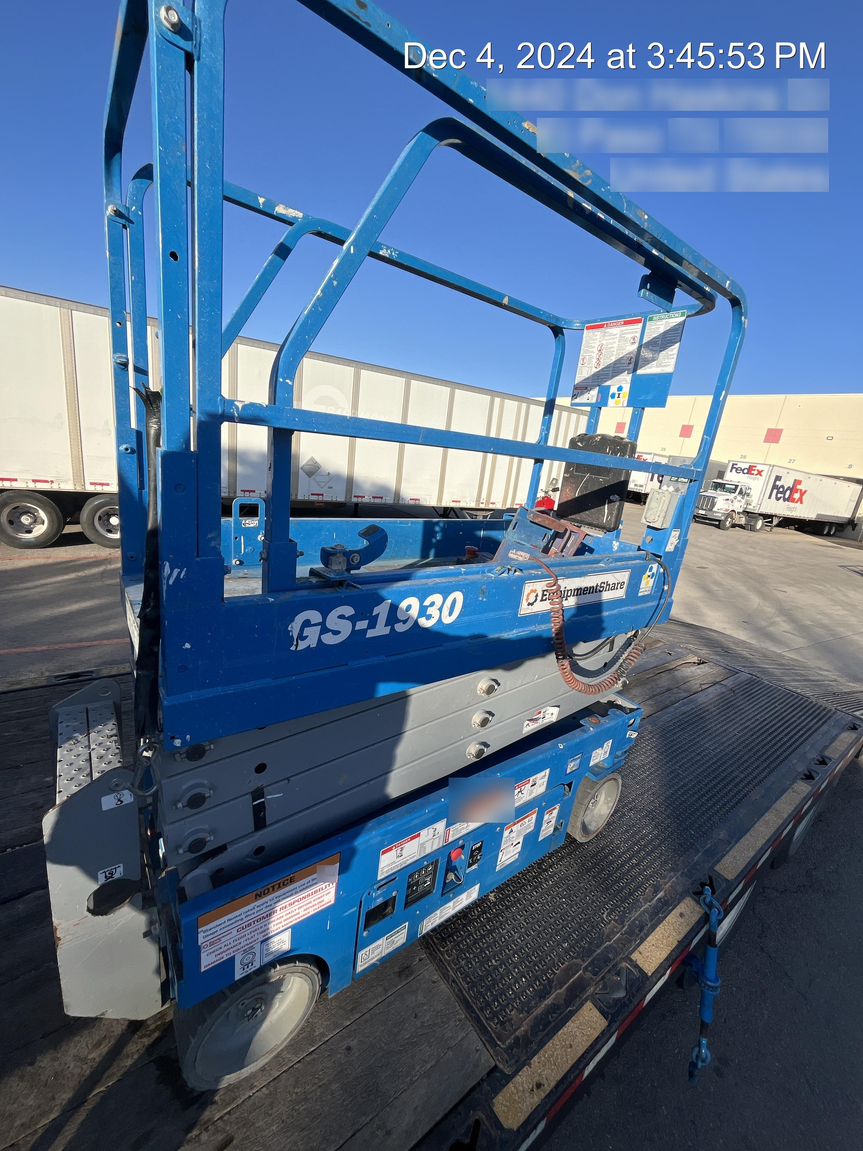 2020 Genie GS-1930 Standard Machine