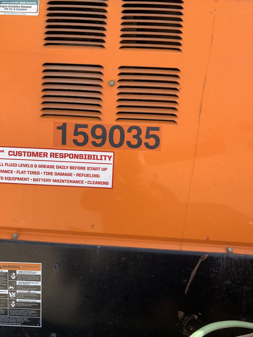 2021 Lincoln Electric Vantage 322 Vantage 322 Ready Pak 3 w/ Decals, ORANGE (includes trailer, cable rack, fender light kit) NO Telematics