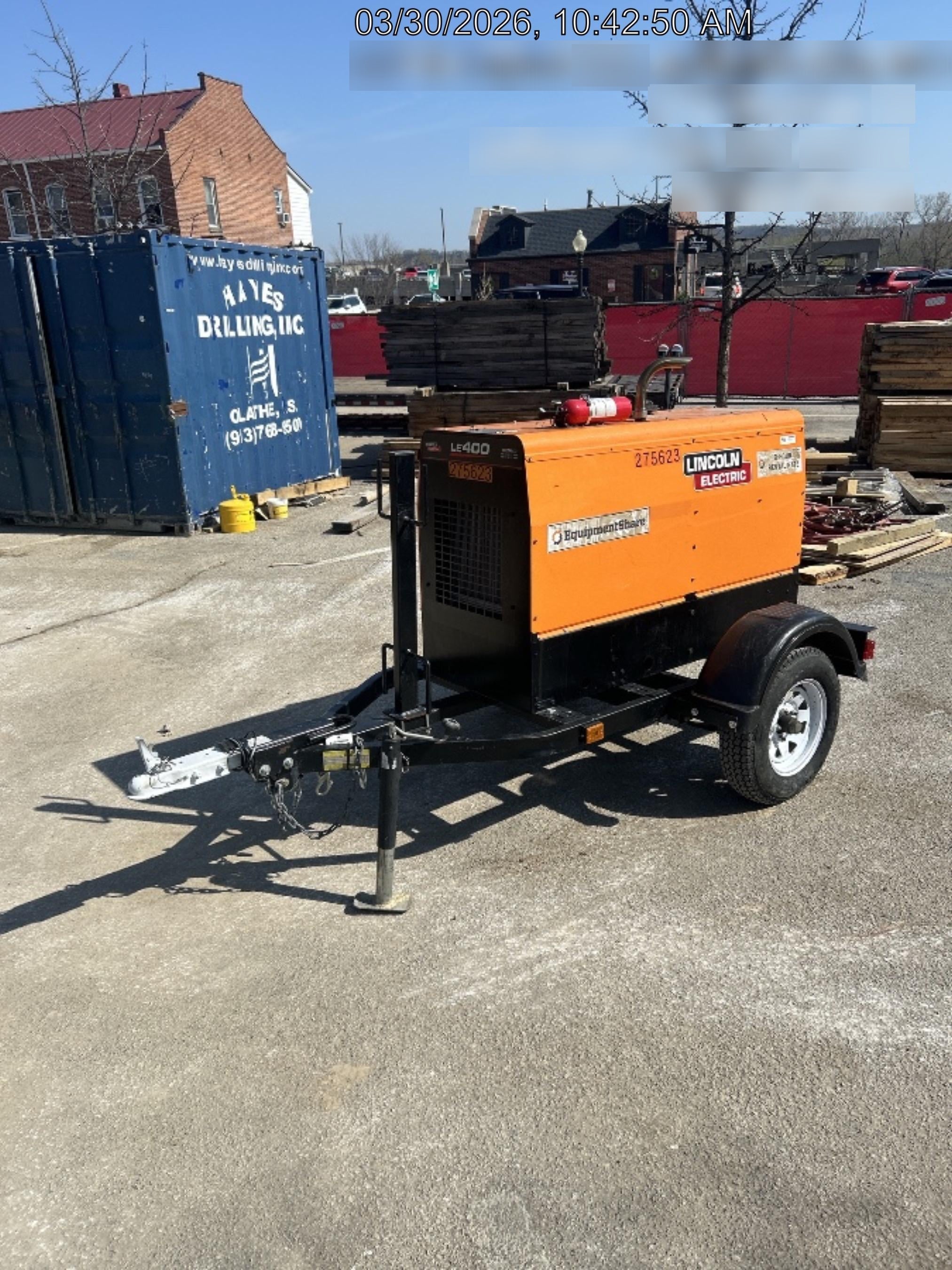 2022 Lincoln Electric LE400 Kubota V1505, Trlr, Cable Rack, Light Kit, ES Decals, T3