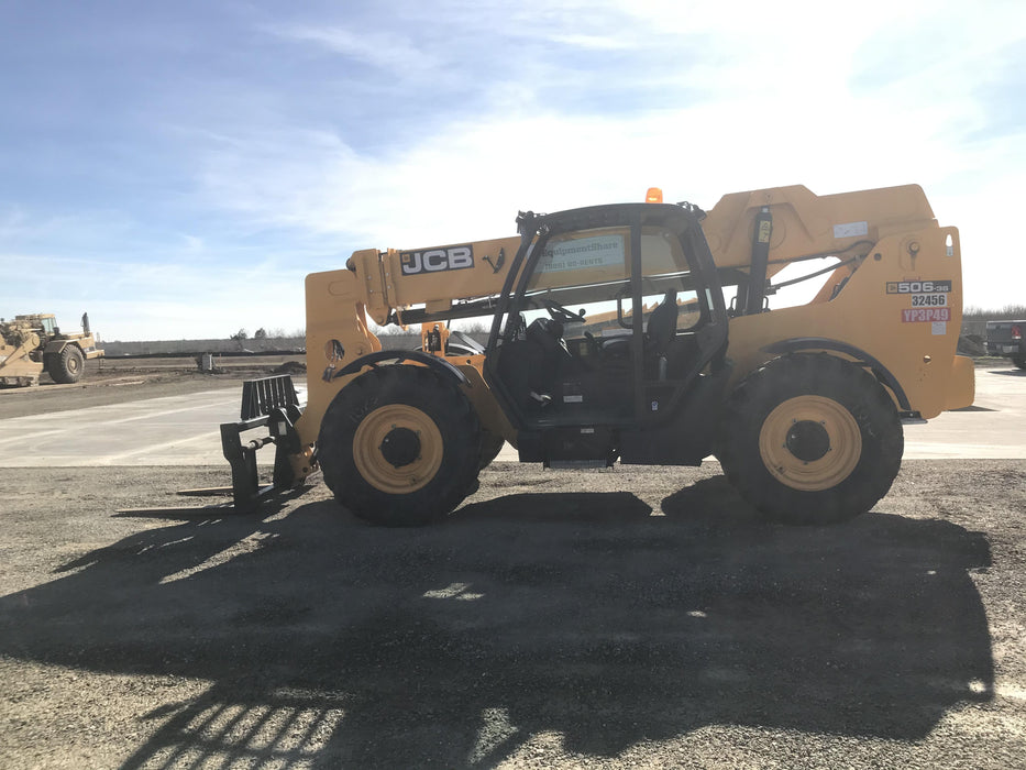 2019 JCB 506-36 Canopy, 74 HP, Foam Filled Tires, STD Worklight, Beacon, Aux Hydraulics, Lifting Eye, Back up Alarm 48" Carriage/48" Forks