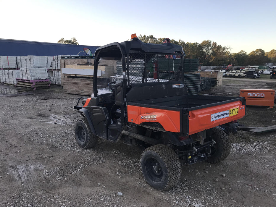 2019 Kubota RTV-XG850WL-H 4wd Utility Cart, Gas, 2 Seat, LED Strobe, Windshield Tempered Glass, Plastic Canopy, Wire Harness Kit, Backup Alarm