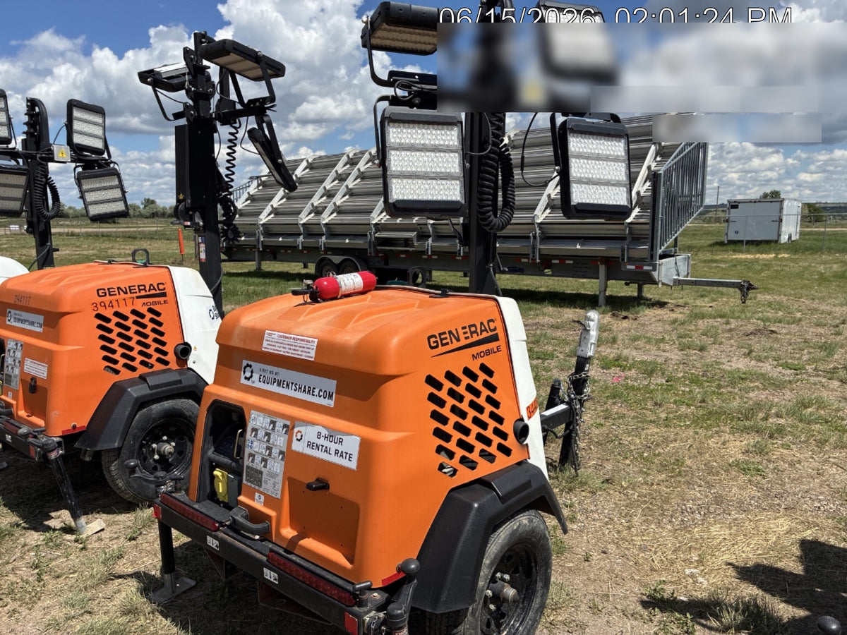 2023 Generac MLT2 Diesel, Flex Switch 120V Input, Powerzone Controller, (4) 320W LED Lights, 4kW Generator, 39.9 Gal Fuel Tank, 2" Ball, T3