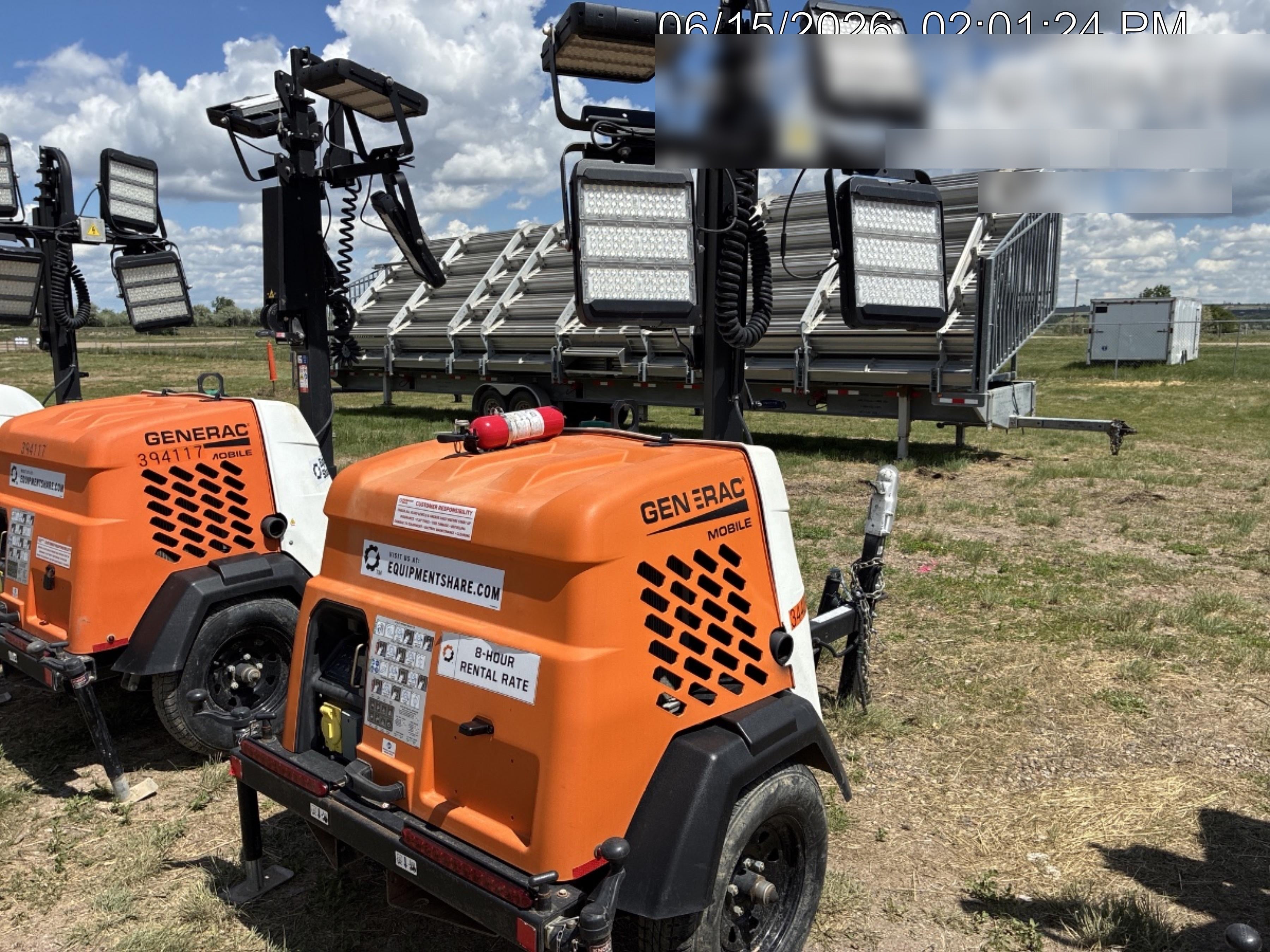 2023 Generac MLT2 Diesel, Flex Switch 120V Input, Powerzone Controller, (4) 320W LED Lights, 4kW Generator, 39.9 Gal Fuel Tank, 2" Ball, T3