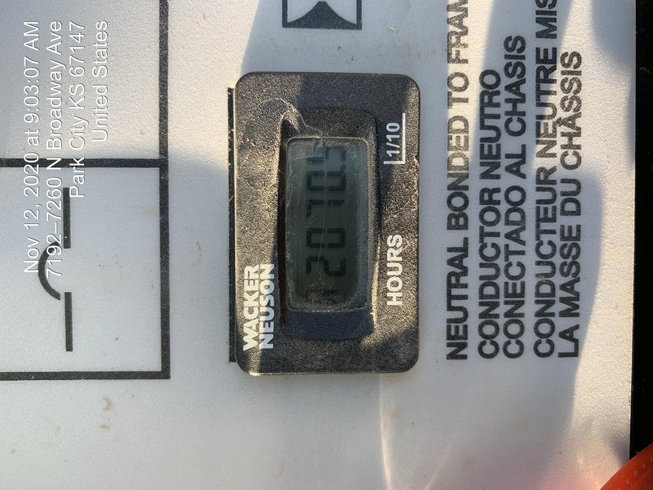 2019 Wacker Neuson LTV6L-MH Wacker Neuson LTV6L Mobile Light Tower w/Fuel Level Sensor Installed