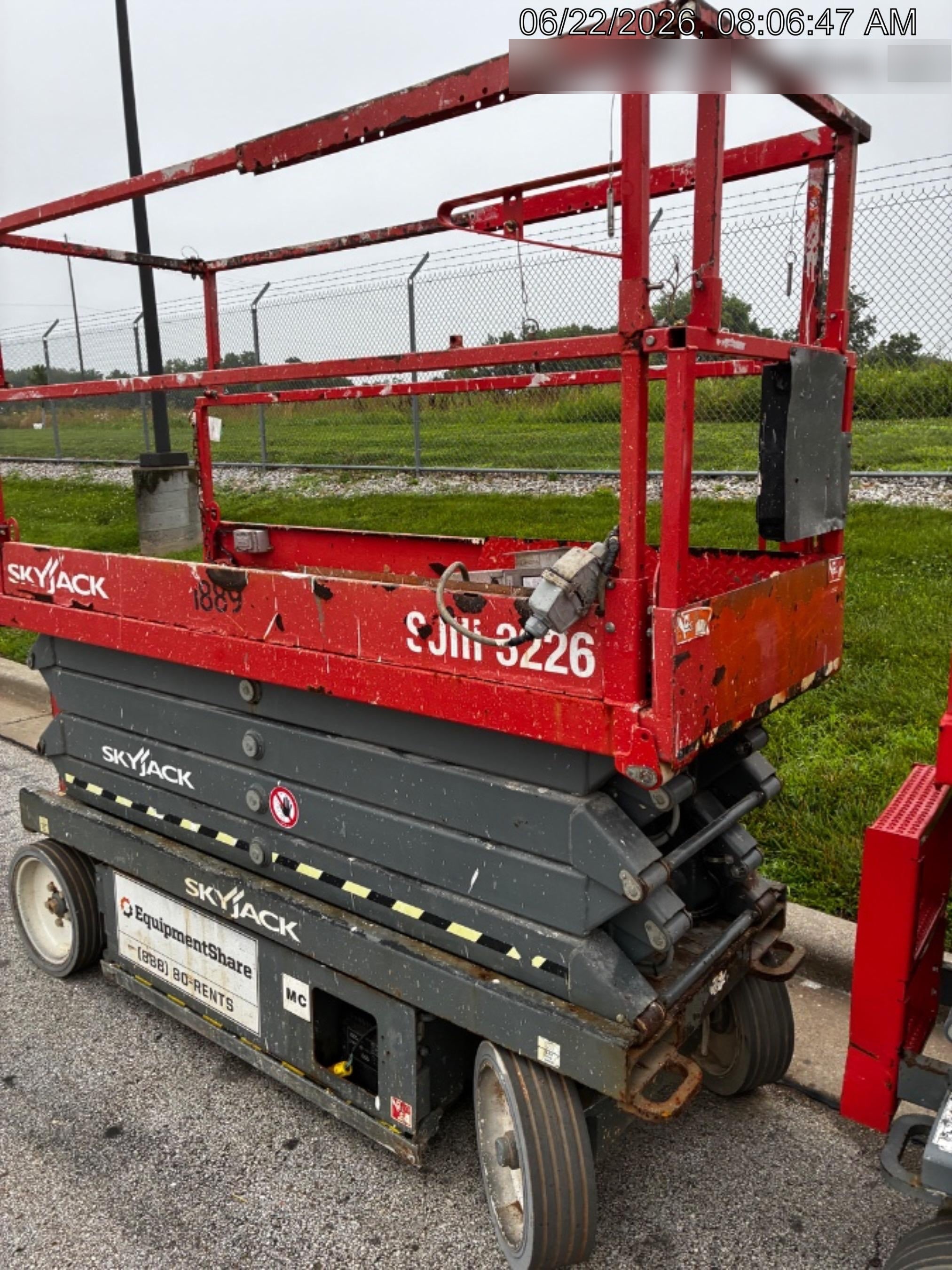 2016 Skyjack SJIII-3226 26' Electric Scissor Lift