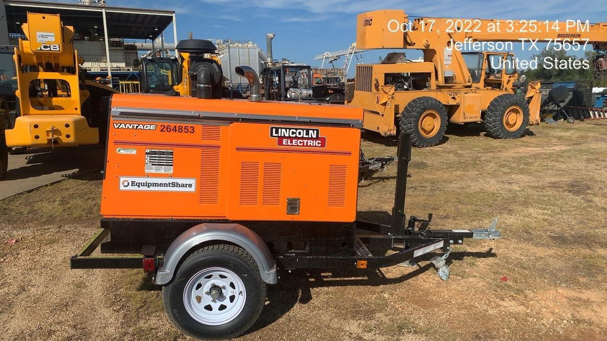 2022 Lincoln Electric Vantage 549X Crosslink Technology, Trailer Mounted, ES Decals, T3