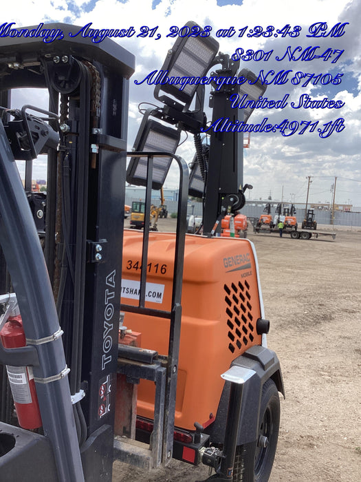 2023 Generac MLT2 Diesel, Flex Switch 120V Input, Powerzone Controller, (4) 320W LED Lights, 4kW Generator, 39.9 Gal Fuel Tank, 2" Ball, T3