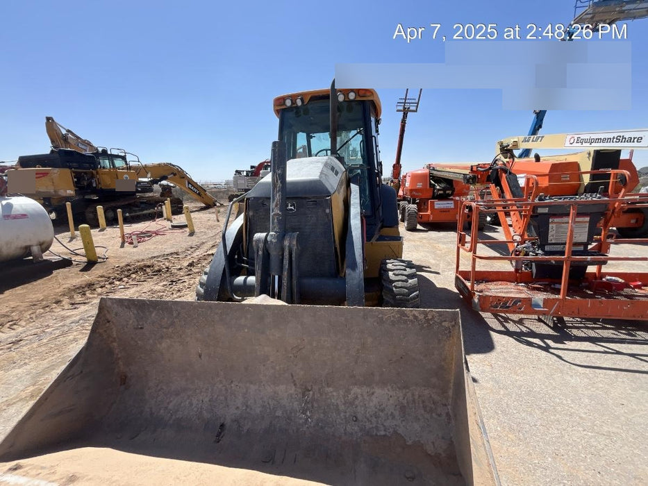 2020 John Deere 310LEP Cab/Heat/Air, 4WD, Standard Stick, Pilot Controls, 2 Way Hydraulics, TAG Manual QC