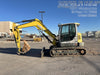 Wacker Neuson ET90 Enclosed Cab, Hybrid Tracks, Long Dipperstick, Bucket