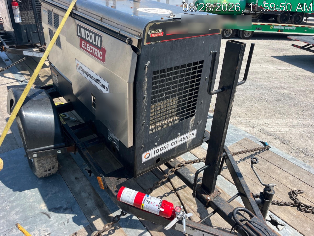 2019 Lincoln Electric Vantage 322 Ready-Pak 3, Two Wheel Trailer, Fender and Light Kit, Cable Rack