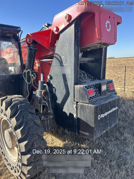 2019 Manitou MTA10055 Cab/Heat/Air, 120 HP, Solid Tires, Work Lights, Lift Hook, Auxiliary Hydraulics 66" Carriage and 60" Forks