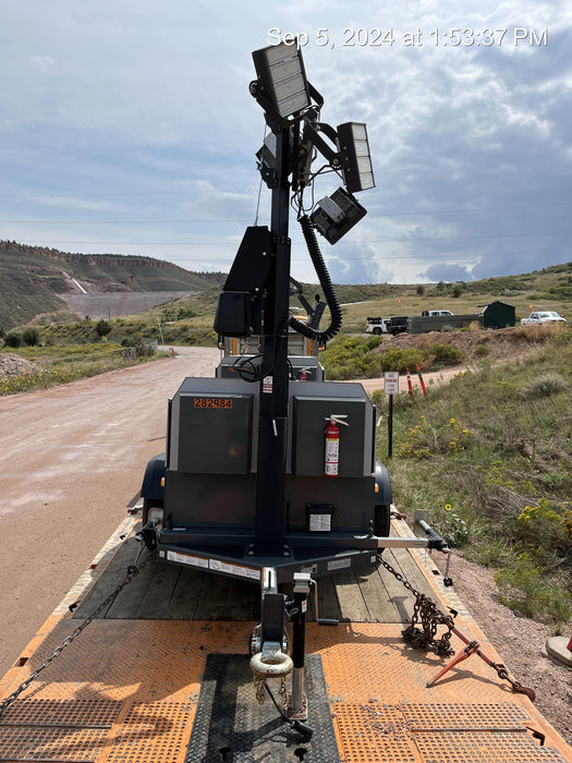 2022 Wacker Neuson LTW20Z1 Isuzu Dsl. Engine, 23' Mast, (4) 300W LED Lights, CWK, Programmable Dawn to Dusk, 360 Deg. Rotation, 57 Gal. Tank, Trailer Mounted