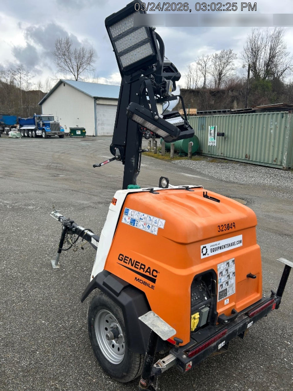2023 Generac MLT2 Diesel, Flex Switch 120V Input, Powerzone Controller, (4) 320W LED Lights, 4kW Generator, 39.9 Gal Fuel Tank, 2" Ball, T3