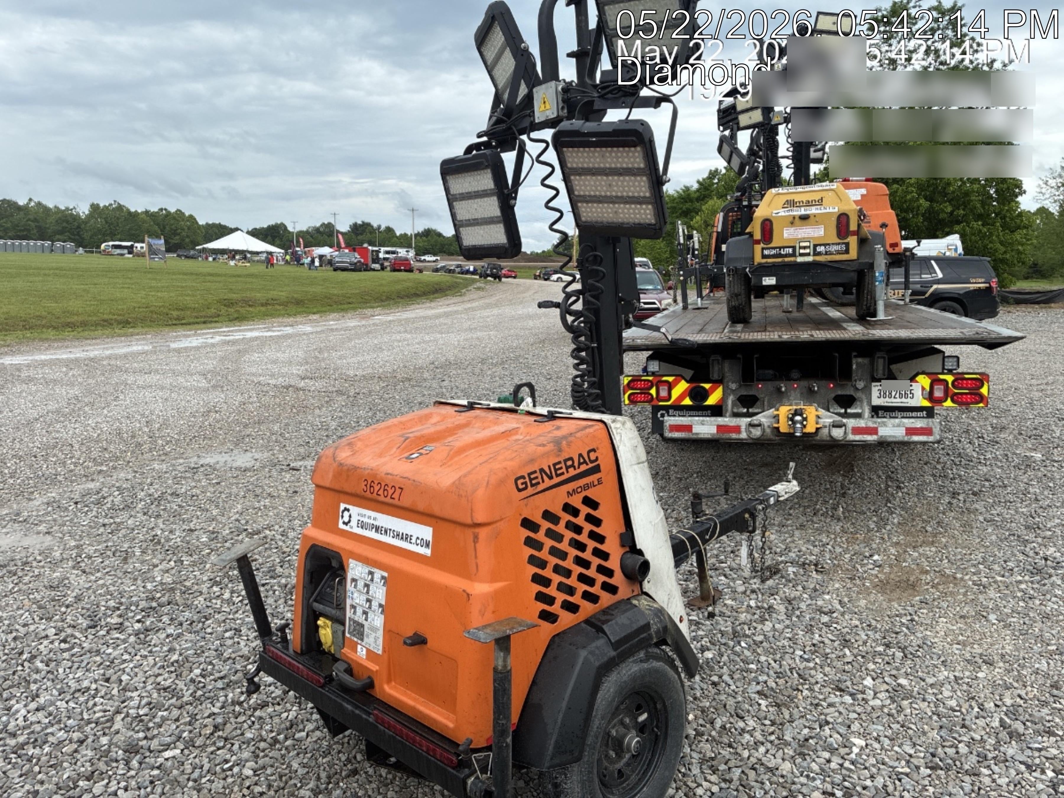 2023 Generac MLT2 Diesel, Flex Switch 120V Input, Powerzone Controller, 
(4) 320W LED Lights, 4kW Generator, 39.9 Gal Fuel Tank, 2" Ball, T3