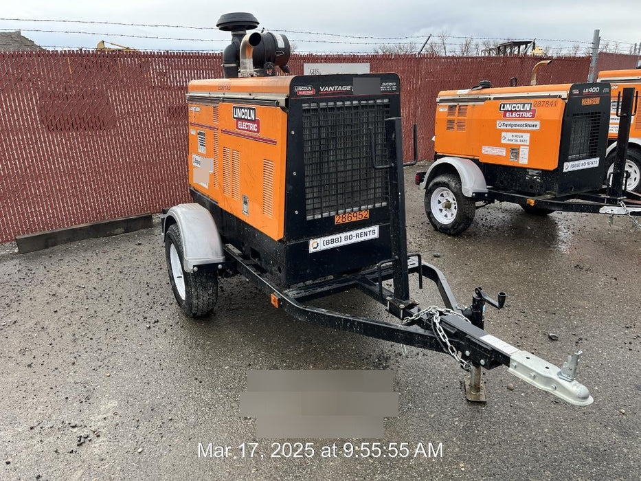 2022 Lincoln Electric Vantage 549X Crosslink Technology, Trailer Mounted, ES Decals, T3