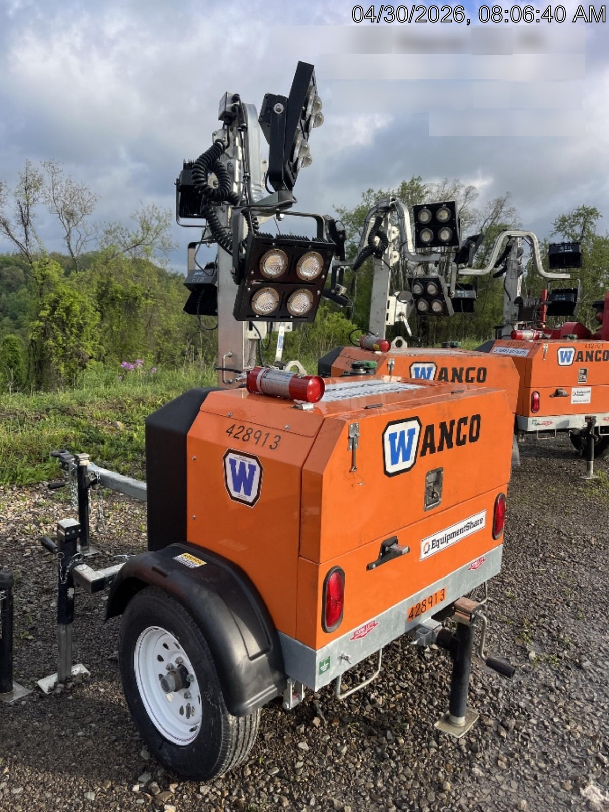 2024 Wanco WLTT-4MM4K Diesel, Deep Sea Controller, Shore Power Plug, Auto Start, (4) 350W LED Floodlights, 4kW Generator, 60 Gal Fuel Tank, 2" Ball, T3