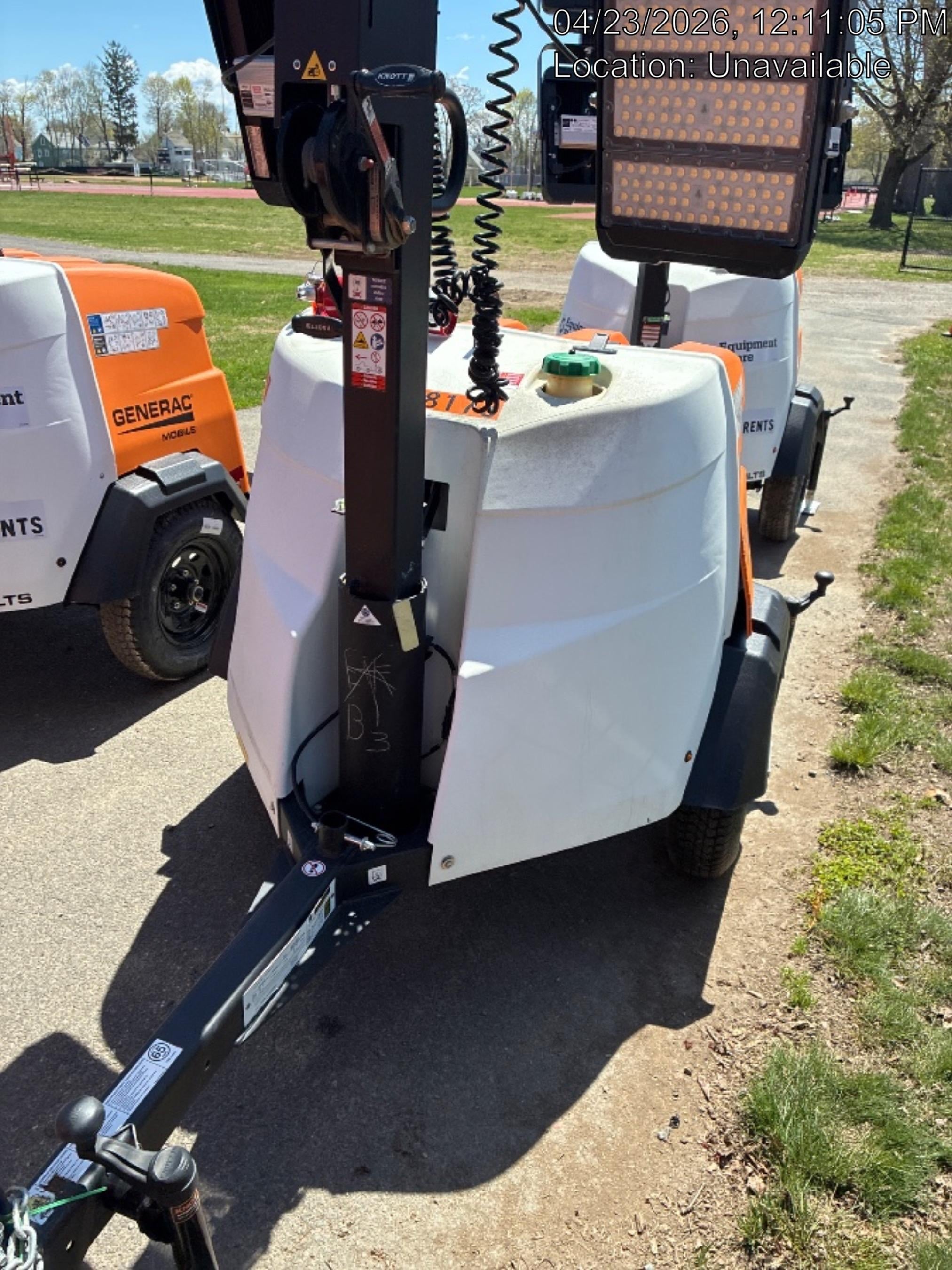 2025 Generac MLTS-4 Diesel, Mitsubishi L2E, 7.1 hp @1800 rpm, Flex Switch 120V Input, Powerzone Controller, (4) 320W LED Lights, 4kW Generator, 39.9 Gal Fuel Tank, 2" Ball
