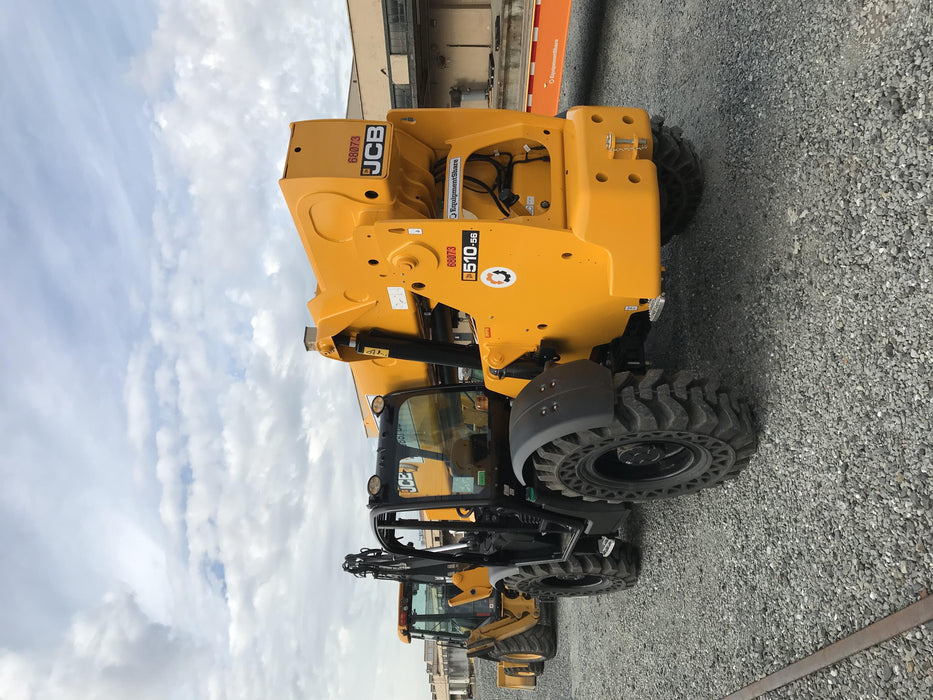 2020 JCB 510-56 Canopy, Solid Tires, Work Lights, Beacon, Aux Hydraulics, Back up Alarm, Lifting Eye, ES Decals